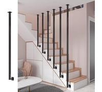 Ejes de hierro para balaustre de escalera, diseño cuadrado para kits de postes de barandilla, adecuados para aplicaciones de escalera a techo