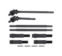 Ejes de Portal de Eje Recto de Junta Universal de Acero endurecido compatibles con 1 10 RC Crawler Vanquish VS4 10 Phoenix F10 Portal Axle(Shafts and Stub Axle)