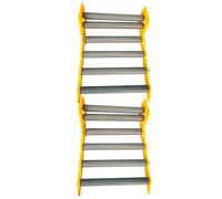 Ejes de rodillo de cinta transportadora portátil, rodillos flexibles para sistemas de transportadores temporales, soluciones de transporte resistentes, fácil montaje, ideal para almacenamiento y