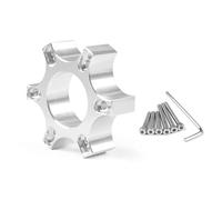 Ejes De Volante De Coche Anillo Adaptador De Placa Espaciadora De Rueda De Aleación De Aluminio De 70 Mm Para Thrustmaster T300RS Autopartes(Plata)