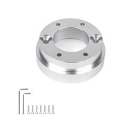 Ejes de Volante, Volante de Liberación Rápida Placa Adaptadora For Volante De 13/14 Pulgadas, 70 Mm, PCD, For Modificación De Volante De Carreras, Uso Apto Para Logitech G29, G920 Y G923.(Silver)