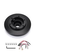 Ejes de Volante,Volante Hub Kit Adaptador De Cubo Corto De Aluminio Negro, Kit Adaptador De Cubo De Liberación Rápida, Uso Apto Para BMW E36 318