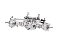 Ejes RC Compatible con Axial SCX10 II 90046 90047 RC Crawler Truck Eje Delantero Trasero De Aleación De Aluminio Eje De Puente RC Piezas De Repuesto(Silver,Front Axle)