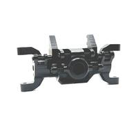 Ejes RC Compatible con HBToys ZP1001 ZP1002 ZP1003 ZP1004 1/10 RC Car 2 Piezas De Actualización De La Carcasa del Puente del Eje Delantero Y Trasero, Piezas De Repuesto(Black,Front)