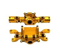 Ejes RC Compatible con HBToys ZP1001 ZP1002 ZP1003 ZP1004 1/10 RC Car 2 Piezas De Actualización De La Carcasa del Puente del Eje Delantero Y Trasero, Piezas De Repuesto(Yellow,Front and Rear)