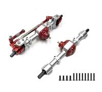 Ejes RC Para MN Para MN78 D90 D91 99s 1/12 RC Accesorios Coche Piezas Actualización Metal Modelo Camión Sobre Orugas Para Buggy Conjunto Eje Delantero Trasero(Silver)