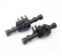 Ejes RC para Traxxas para TRX-4 para Racing 1/10 Carcasa Metálica Eje Delantero Trasero Cubierta Negra Accesorio Coche RC Crawler