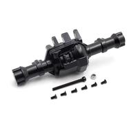 Ejes RC para Traxxas para TRX-4 para Racing 1/10 Carcasa Metálica Eje Delantero Trasero Cubierta Negra Accesorio Coche RC Crawler