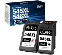 ejet 545 546XL Cartuchos de Tinta Remanufacturado para Canon PG-545 CL-546 XL para Canon TS3150 TS3151 TS205 TR4550 MG2555S MG2550S MX495 (Negra y Color)