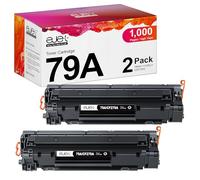 ejet Cartuchos de tóner compatibles con HP 79A CF279A para HP Laserjet Pro M12 M12a M12w, HP Laserjet Pro MFP M26 M26a M26nw (2 Negros)