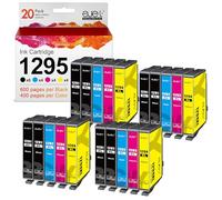 ejet T1295 Multipack Cartuchos de impresora compatibles con Epson T1295 T1291 T1292 T1293 T1294 Workforce WF-3520 WF-3540 WF-7525 WF-7515 Stylus SX235W SX425W SX435W SX445W SX535WD BX630F W 20 Pack De