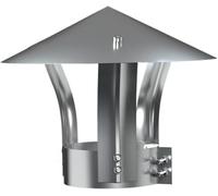 EJGMCNSGB Acero Inoxidable sombrerete de Chimenea Impermeable Ventilación Cubierta para Techo Tubos Lluvia & Nieve protección Universal Salida de Escape 1 Piece (D18cm/7.08in)