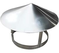 EJGMCNSGB Acero Inoxidable sombrerete de Chimenea Ventilación Tubo Cubierta Techo Tubo Lluvia protección 110mm conducto ventilación Cubierta Resistente un la Intemperie Chimenea Shield 1 Piece