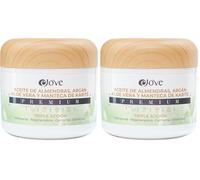 Ejove - Crema hidratante facial y corporal mujer - Manteca de Karité pura ecológica bio - Aloe Vera - Aceite de Almendras - Argán - Crema Antiestrías - Manteca de Karité con Vitamina E (Paquete de 2)