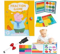 Ejoyiso Libro de demostración magnético de fracciones con recursos matemáticos (A)