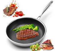 Ejoyiso Sartén 20/24/26/28 cm | Sartén panal de abeja - Fabricada sin papa, sartén antiadherente sin recubrimiento, apta para todo tipo de fuegos (20 cm)