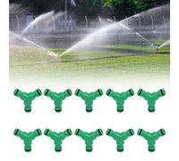 Ejoyous 10 Piezas de Adaptador de Conector de 10 Piezas Spilar de Riego de Jardín de Acopladores, Manguera de Agua de 3 Vías, Calidad Premium, Instalación Fácil, Herramienta Práctica Ampliamente