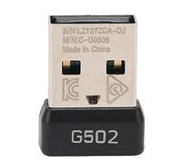 Ejoyous 2.4G RECEPTER USB Señal Estable Pequeño Adaptador de Mouse de Metal ABS Portátil Pequeño con Tecnología de 2.4GHz para el Mouse de Lámpara, Enchufe y Reproducción de Reproducción, Adaptador