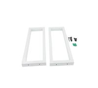 Ejoyous 2 Piezas de la Consola de Pared del Marco, Soporte de Diseño de Lavabo, Soportes de Soporte para Estantes, Portadores de Consola para Fregaderos, para Lavar Estanterías (WHITE)