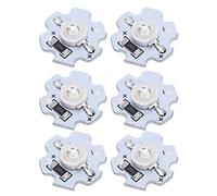 Ejoyous 25 Uds Chips LED Base de Aluminio Cuentas de Lámpara LED 5V 3W 200LM para Accesorios de Iluminación DIY Linternas Focos y Faros (luz verde)