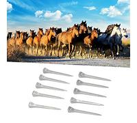Ejoyous 250pcs E4 Horseshoe Nails Horse Shoe Nails Equine Uñas de Acero bajo Carbono para Deportes Ecuestres con Fijación Segura Instalación Fácil