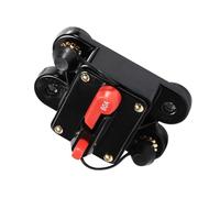 Ejoyous 50A 100A Circuit Breaker Reset Fuseholder, Alloy Material Waterproof Auto Audio Fuse Holder with Push Button Reset, for Car Boat Marine 12 24V (60A)