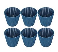 Ejoyous 6 pantallas de lámpara, pantalla de tela azul para mesita de noche, lámpara de araña de lino, lámpara de araña para lámparas de mesa, lámparas de pie, lámpara colgante tamaño pequeño A B C F P