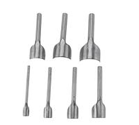 Ejoyous 7PCS Juego de Punzones de Cuero de Media Luna, Herramienta de Corte de Extremo de Cinturón Semicircular para Punzonar Cuero, para Manualidades en Cuero, Cinturones, Billeteras y