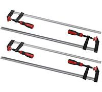 Ejoyous Abrazaderas de tornillo de 600 mm, 4 piezas F abrazadera de sujeción profunda, F Clamps Bar Abrazaderas Juego de abrazadera rápida Diapositiva DIY Carpintería Herramientas Manuales Kit 80 x