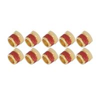 Ejoyous Accesorio de Tubería de Rosca de Latón de 1 2 a 3 8, CA360 CA377 Reductor de Latón Adaptador de Buje Hexagonal NPT de 1200 PSI, Paquete de 10 para Conexión de Tubería de de Gas y Aceite de