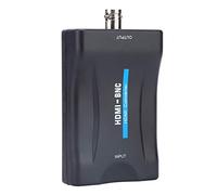 Ejoyous Adaptador Convertidor de Señal de Audio de 3,5 Mm y Vídeo Compuesto HDMI a BNC, Compatible con NTSC/PAL, Resoluciones Estándar 480i 576i para Reproducción de Vídeo HDMI en