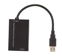 Ejoyous Adaptador de Puerto óptico USB A, Puerto óptico único Adaptador de Servidor Ethernet de 100 M Modo de Ahorro de Energía para Oficina