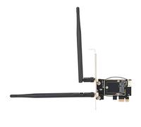 Ejoyous Adaptador de Tarjeta de Red Inalámbrica PCIE 1X a NGFF E Placa Adaptadora de Llave con Antenas Duales de 5 DBi y Soporte USB de 4 Pines Función Bluetooth para Actualización de Red de