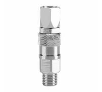 Ejoyous Adaptador Giratorio de Acero Inoxidable para Junta de Rociador, 2 Piezas, 1,4 Pulgadas, Rotación de 360 grados, Conector de Manguera de Alta Presión para Rociadores de Pintura sin Aire,