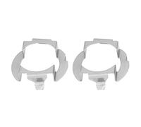 Ejoyous Adaptador H7 LED para faros delanteros de coche, 1 par de bombillas LED retenedores, soporte de bombilla LED H7 en soporte de aluminio LED H7 38 x 34 mm