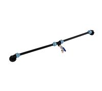 Ejoyous Adaptador IBC de Codo Adaptador de Tanque IBC de Cuello de Cisne de Latón ABS Entrada Roscada de 60 Mm Conexión Rápida de Posición de Salida para Barriles Contenedores Llenado de Agua (#1)