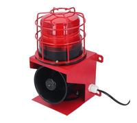 Ejoyous Alarma Industrial, Alarma de Luz Sonora de 115 DB con Anticongelante Impermeable IP65, Instalación en Pared, Bocina de Sirena de Alta Potencia para Minas, Canteras, Sitios de (DC24V)