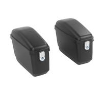 Ejoyous Alforjas Duras para Motocicleta, Color Negro Mate, Bolsas Impermeables para Motocicleta, Capacidad de 45 litros para Bicicletas de Crucero y de Turismo
