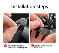 Ejoyous Almohadilla Antideslizante para Teléfono, Goma Antideslizante de PVC, Soporte Giratorio de 360 Grados, Accesorio para Tablero de Vehículo para Automóviles y Camiones ((Pago