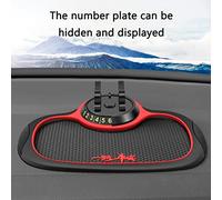 Ejoyous Almohadilla Antideslizante para Teléfono, Goma Antideslizante de PVC, Soporte Giratorio de 360 Grados, Accesorio para Tablero de Vehículo para Automóviles y Camiones (Alfombrilla