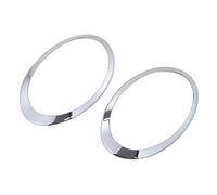 Ejoyous Anillo Embellecedor de Faro, ABS Construido, Bisel de Faro Izquierdo Derecho 51137351371 51137351372 para Clubman F54 2014-2019 (Plata electrochapada)