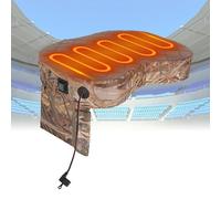 Ejoyous Asiento de Estadio Portátil con Calefacción, Cojín para Silla con 3 Niveles de Calor 122F 138F 153F, 600D Oxford y Gamuza con Espuma Viscoelástica para Acampar, Pescar, Gradas
