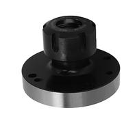 Ejoyous Asiento de Portabrocas, Portabrocas de Acero Al Carbono ER25 de 80 Mm de Diámetro, Precisión de 0,005, Se Monta en la Placa de Respaldo para Torno Compacto y Fresadora CNC