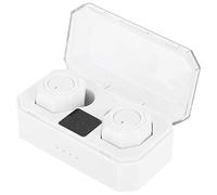 Ejoyous Auriculares Bluetooth ABS Auriculares Bluetooth V5.0 EDR Estéreo Pantalla de Potencia de Sonido Alcance de 10 M Emparejamiento Automático con Estuche de Carga para Conducir Deportes Uso