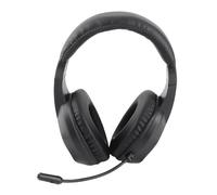 Ejoyous Auriculares Gaming Inalámbricos Bluetooth,Cascos Gaming con Micrófono Sonido Estéreo 40mm Luz LED Almohadillas Acolchadas para PC One (Versión BT Negr inalámbrica)