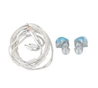 Ejoyous Auriculares IEM Auriculares con Cable HiFi con Carcasa de Resina y Cable Desmontable de 2 Pines de 0,78 Mm Sonido Estéreo con Aislamiento de Ruido de 32 Ohmios para Músicos Cantantes Estudio