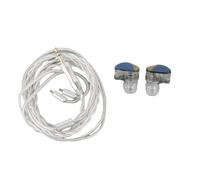 Ejoyous Auriculares IEM Auriculares con Cable HiFi con Carcasa de Resina y Cable Desmontable de 2 Pines de 0,78 Mm Sonido Estéreo con Aislamiento de Ruido de 32 Ohmios para Músicos Cantantes Estudio