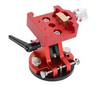 Ejoyous Base de Ajuste de Latitud del Telescopio, Asiento de Montaje Ecuatorial de Aleación de Aluminio para Astrofotografía, Alineación Precisa, Latitudes Ajustables de 0 a 65 Grados para (Rojo)