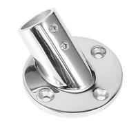 Ejoyous Base de Tubo Redondo de 45 Grados, Accesorio de Pasamanos de Calidad Naval, Accesorios para Barcos de Acero Inoxidable 316, Fácil de Instalar (22MM)