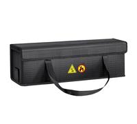 Ejoyous Bolsa de Batería Impermeable a Prueba de Fuego, Bolsa de Carga Lipo Segura para Almacenamiento con Puerto de Carga Lateral 41x12x13cm, Puerto de Carga Lateral Invisible con Tira